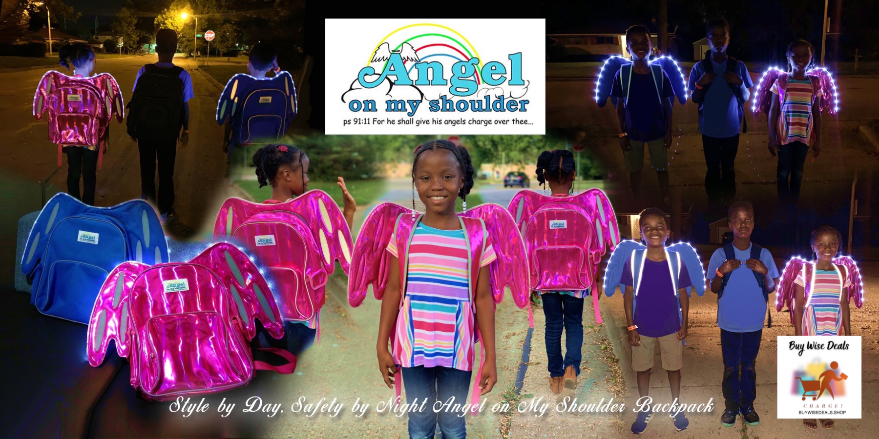 Angel on My Shoulder Safety Backpack